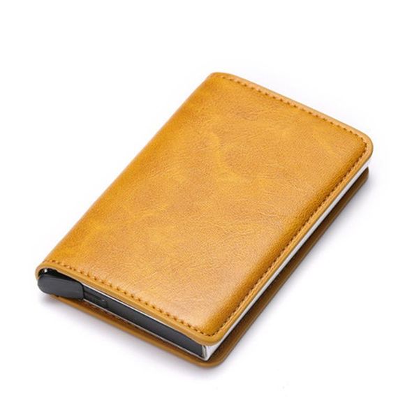 card holders holder wallet men women metal vintage aluminium bag crazy horse pu leather bank cardholder case, Brown;gray
card holders holder wallet men women metal vintage aluminium bag crazy horse pu leather bank cardholder case, Brown;gray