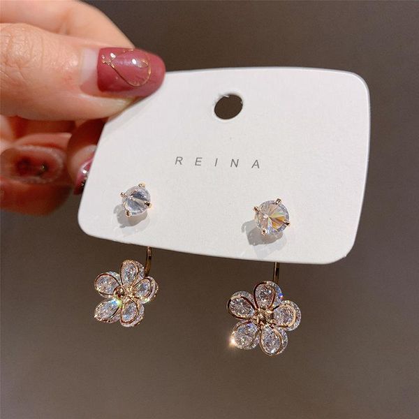 dangle & chandelier 2021 korean fashion zircon petal pendant earrings for women luxury jewelry party gift acc elegant girl students, Silver
dangle & chandelier 2021 korean fashion zircon petal pendant earrings for women luxury jewelry party gift acc elegant girl students, Silver