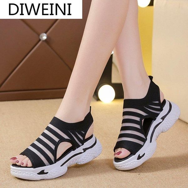 summer platform sneakers sandals 2021 women shoes fashion open toe outdoor fish mouth mesh breathable set foot, Black
summer platform sneakers sandals 2021 women shoes fashion open toe outdoor fish mouth mesh breathable set foot, Black