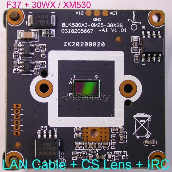 h.265 ai 1080p 1/3" soi f37 cmos sensor + 30wx ( xm530 / ipc530 ) cctv ip camera pcb board module +lan cable +cs lens +ircut cameras
h.265 ai 1080p 1/3" soi f37 cmos sensor + 30wx ( xm530 / ipc530 ) cctv ip camera pcb board module +lan cable +cs lens +ircut cameras