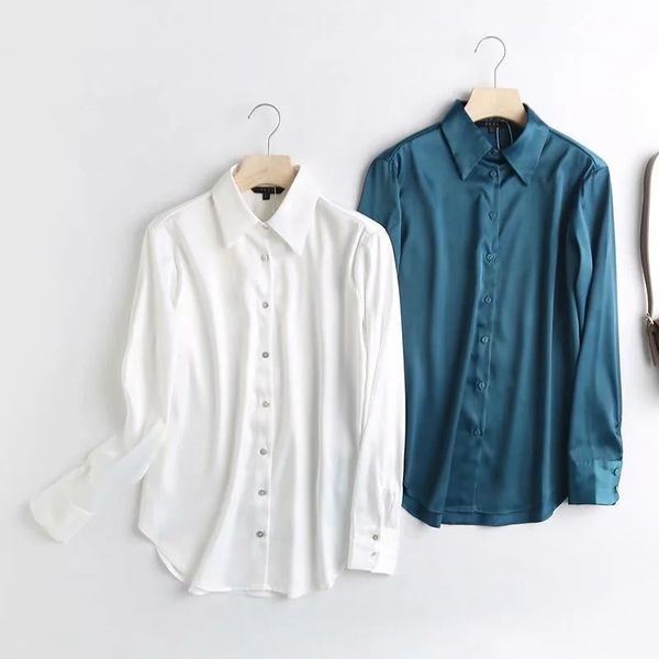 dresses women satin shirt 2 colors long cuffed sleeves collared flowing elegant designed femme mujer blouse blusas, Black;gray
dresses women satin shirt 2 colors long cuffed sleeves collared flowing elegant designed femme mujer blouse blusas, Black;gray