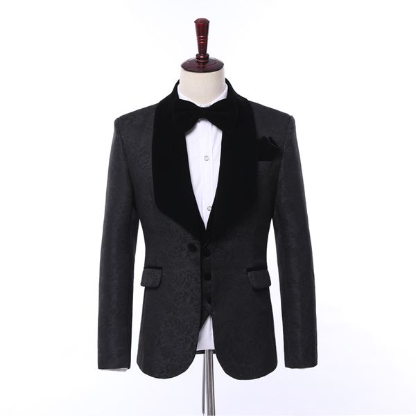 men's suits & blazers custom made groomsmen black pattern groom tuxedos shawl veet lapel men wedding man bridegroom (jacket + pant, White;black
men's suits & blazers custom made groomsmen black pattern groom tuxedos shawl veet lapel men wedding man bridegroom (jacket + pant, White;black