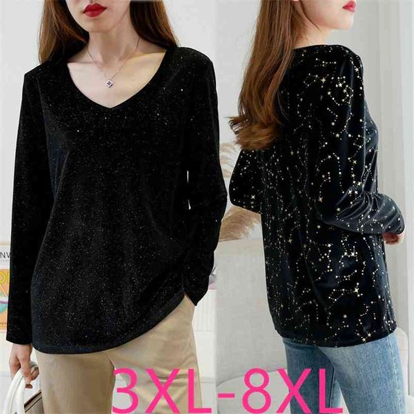 new ladies autumn winter plus size for women large long sleeve loose v neck sequin black t-shirt 3xl 4xl 5xl 6xl 7xl 8xl 210401, White
new ladies autumn winter plus size for women large long sleeve loose v neck sequin black t-shirt 3xl 4xl 5xl 6xl 7xl 8xl 210401, White