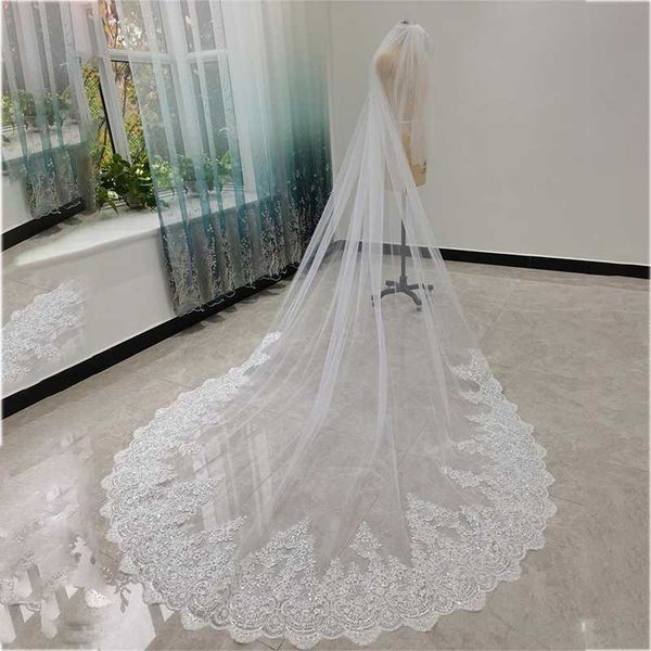 bridal veils cathedral long wedding 3m lace appliqued sequins two layers custom made luxury veil, Black
bridal veils cathedral long wedding 3m lace appliqued sequins two layers custom made luxury veil, Black
