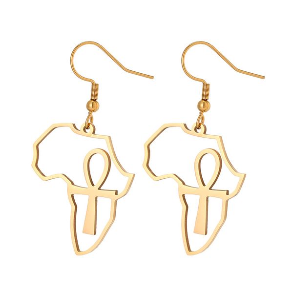 charm earrings european and american fashion cross map golden stainless steal cross-border
charm earrings european and american fashion cross map golden stainless steal cross-border