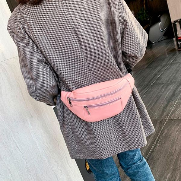 fashion belt bag double zipper pink leather lightweight shoulder outdoor travel leisure mobile phone chest bag#g30 waist bags
fashion belt bag double zipper pink leather lightweight shoulder outdoor travel leisure mobile phone chest bag#g30 waist bags