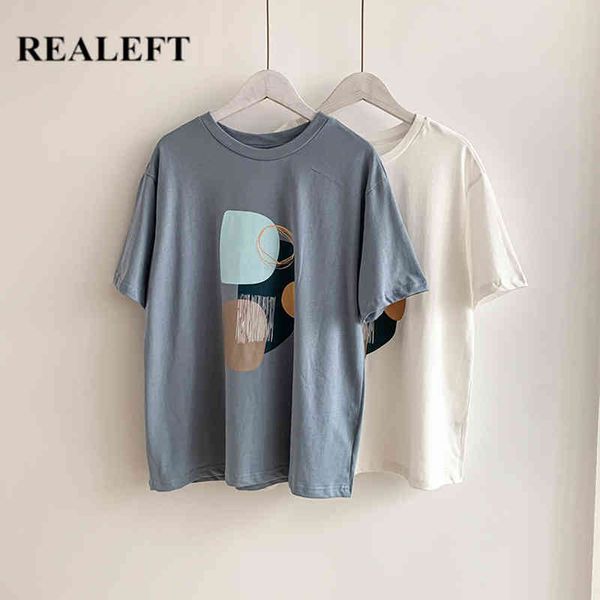 summer geometric printing loose women's t-shirts bottoming o-neck short sleeve casual female shirts 210428, White
summer geometric printing loose women's t-shirts bottoming o-neck short sleeve casual female shirts 210428, White