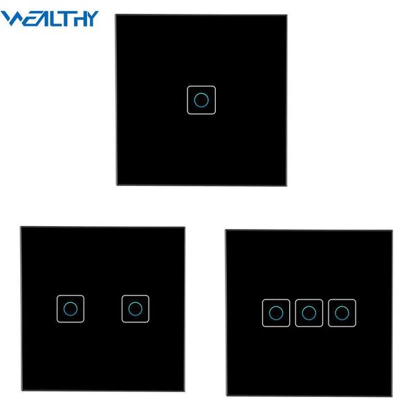 smart home control eu/uk standard luxury wall touch sensor switch light white/black/gold crystal glass power 1/2/3 gang 1 way ac 220v
smart home control eu/uk standard luxury wall touch sensor switch light white/black/gold crystal glass power 1/2/3 gang 1 way ac 220v