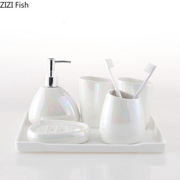 bath accessory set pure white ceramic soap dispenser five-piece bathroom toothbrush holder modern home el accessories wash kit
bath accessory set pure white ceramic soap dispenser five-piece bathroom toothbrush holder modern home el accessories wash kit
