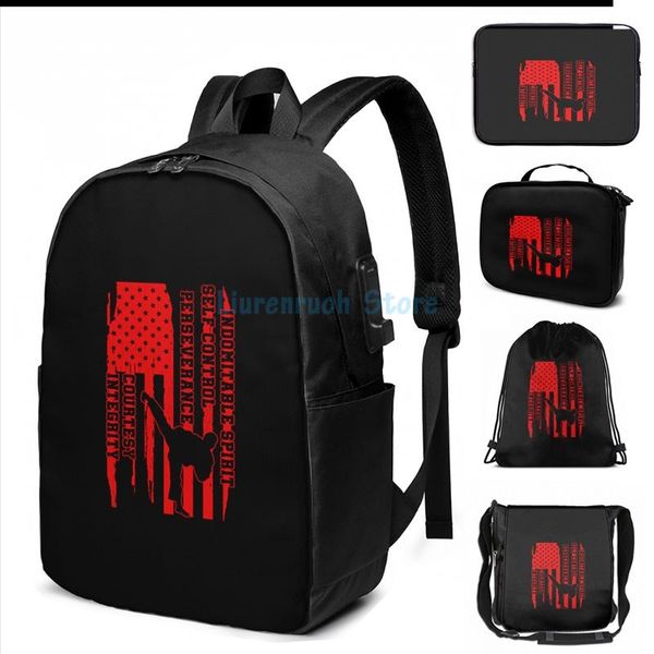 graphic print usa flag american taekwondo korean martial artist gift usb charge backpack men school bags women travel lapbag
graphic print usa flag american taekwondo korean martial artist gift usb charge backpack men school bags women travel lapbag