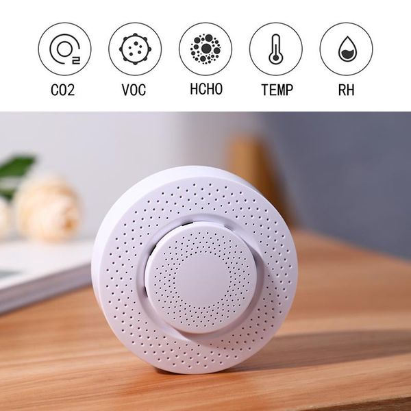 smart home control temperature humidity sensor detect formaldehyde voc co2 environmental parameters monitor air box for office
smart home control temperature humidity sensor detect formaldehyde voc co2 environmental parameters monitor air box for office