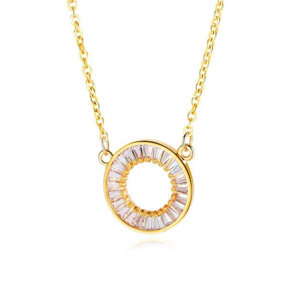 pendant necklaces fami 18k gold necklace zircon diamond-studded fashion trend niche design pendants female simple circle link chain jewel, Silver
pendant necklaces fami 18k gold necklace zircon diamond-studded fashion trend niche design pendants female simple circle link chain jewel, Silver