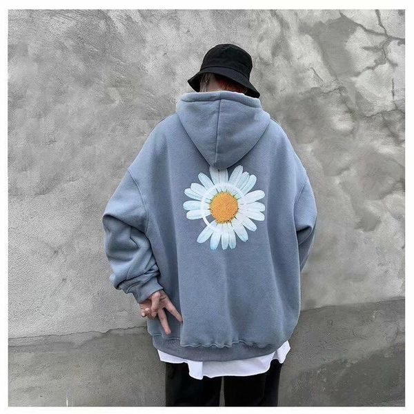 little daisy printed hoodies women autumn and winter korean loose hooded jacket plus velvet thickening couple trend top, White
little daisy printed hoodies women autumn and winter korean loose hooded jacket plus velvet thickening couple trend top, White