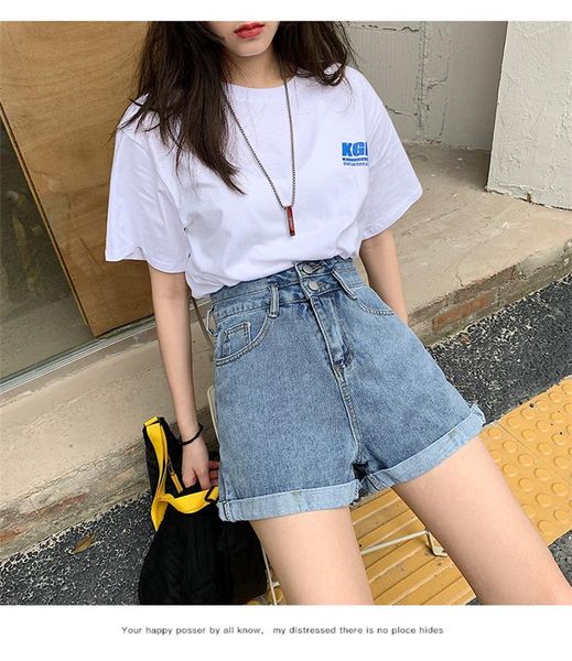women's jeans 2021 summer double buckle high waist loose fashion wild trend online celebrity curling wide leg denim shorts women, Blue
women's jeans 2021 summer double buckle high waist loose fashion wild trend online celebrity curling wide leg denim shorts women, Blue