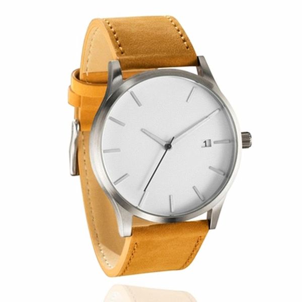 wristwatches mens watches sport wristwatch military leather strap bracelet simple quartz relogio masculino gift, Slivery;brown
wristwatches mens watches sport wristwatch military leather strap bracelet simple quartz relogio masculino gift, Slivery;brown