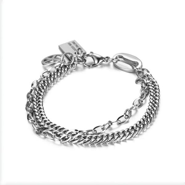 link, chain luxury engraved letter shaped charm bracelet men titanium steel geometry double link adjustable bracelets couple jewelry gif, Black
link, chain luxury engraved letter shaped charm bracelet men titanium steel geometry double link adjustable bracelets couple jewelry gif, Black