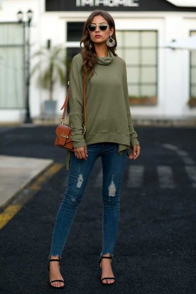 women's sweaters sweaters elegant turtleneck solid color pullover long sleeve women knitted basic loose casual autumn sw p9iy, White;black
women's sweaters sweaters elegant turtleneck solid color pullover long sleeve women knitted basic loose casual autumn sw p9iy, White;black