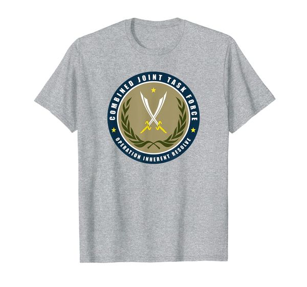 combined joint task force operation inherent resolve t-shirt, White;black