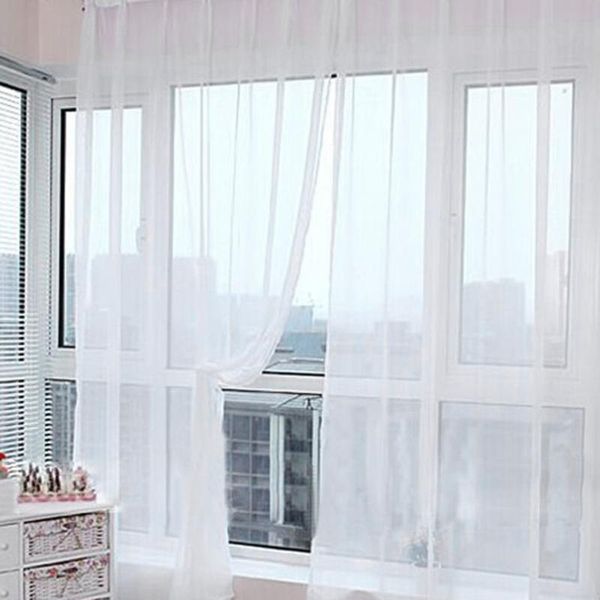 curtain & drapes translucent solid color glass yarn sheer window valance home bedroom wedding decor 100cm x 200cm(on rod)
curtain & drapes translucent solid color glass yarn sheer window valance home bedroom wedding decor 100cm x 200cm(on rod)