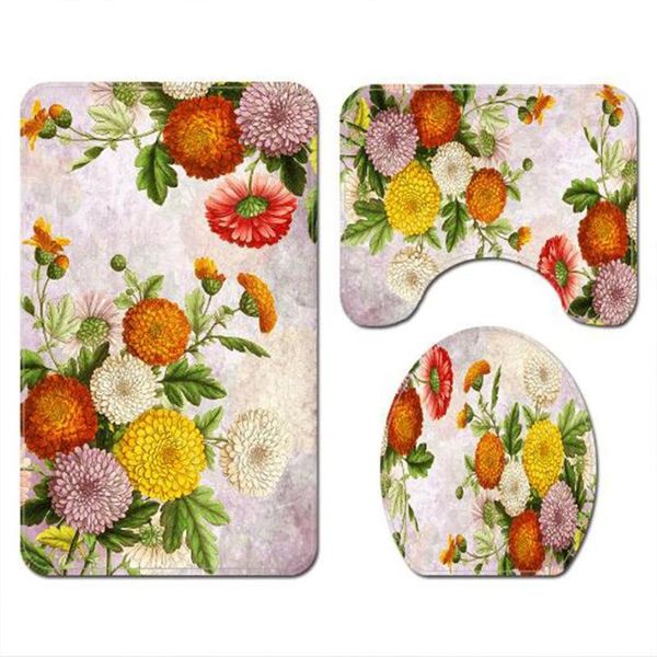 bath mats 3pcs set flannel flower pattern printing bathroom mat 45*75cm
bath mats 3pcs set flannel flower pattern printing bathroom mat 45*75cm