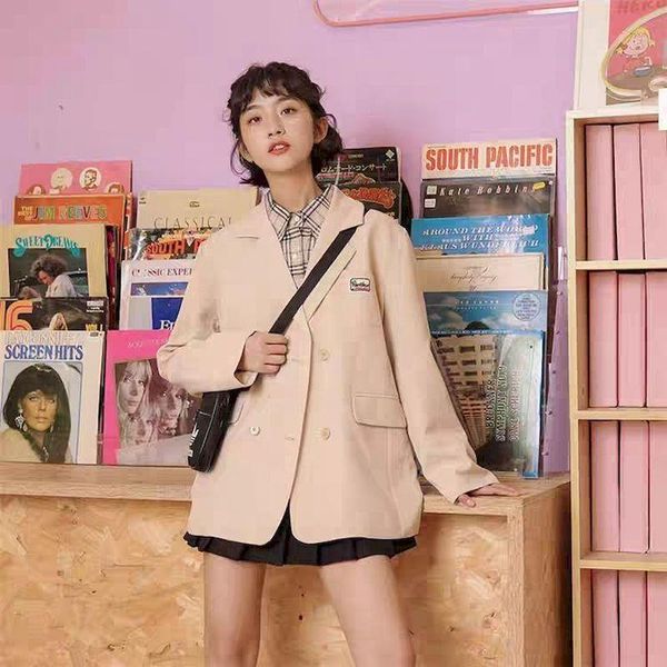 women's suits & blazers small suit jacket female spring and autumn 2021 fake two-piece design sense of fried street high casual full, White;black
women's suits & blazers small suit jacket female spring and autumn 2021 fake two-piece design sense of fried street high casual full, White;black