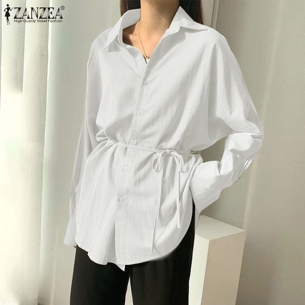 women's polos 5xl zanzea fashion women long sleeve blouse stylish autumn casual lace up shirts elegant lapel neck ol asymmetr, White
women's polos 5xl zanzea fashion women long sleeve blouse stylish autumn casual lace up shirts elegant lapel neck ol asymmetr, White