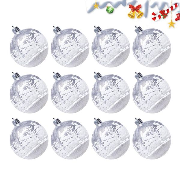 party decoration 12 pcs 6cm christmas hanging ball ornament pendant balls transparent favor supplies
party decoration 12 pcs 6cm christmas hanging ball ornament pendant balls transparent favor supplies