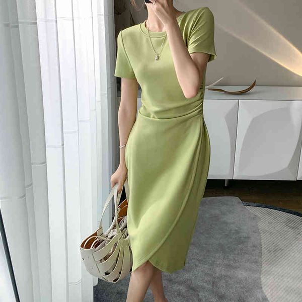autumn short sleeve bodycon green dress women elegant fold slim waist mermaid midi dress, Black;gray
autumn short sleeve bodycon green dress women elegant fold slim waist mermaid midi dress, Black;gray