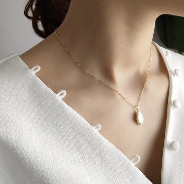 pendant necklaces 2021 real 925 sterling silver baroque pearl pendants necklace simple elegant charm pure for women jewelry
pendant necklaces 2021 real 925 sterling silver baroque pearl pendants necklace simple elegant charm pure for women jewelry