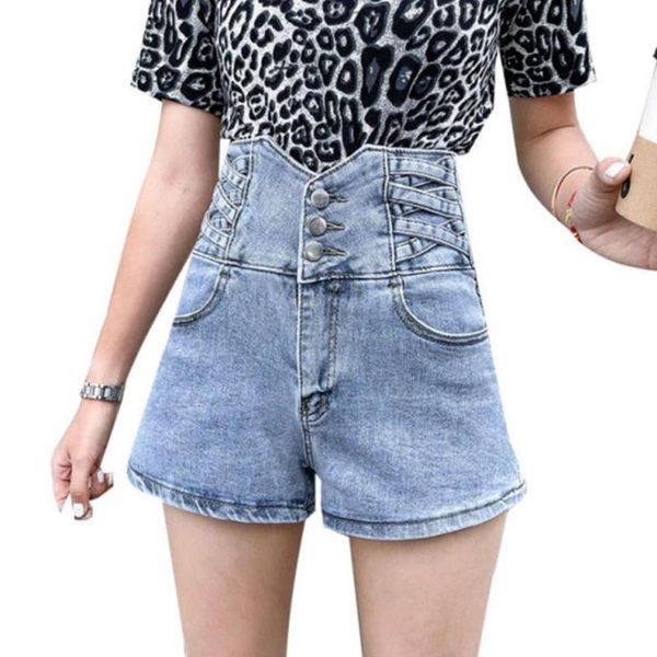 women's shorts summer leisure vintage jean high waist fashion slim clothing 2021 casual daily wear, White;black
women's shorts summer leisure vintage jean high waist fashion slim clothing 2021 casual daily wear, White;black