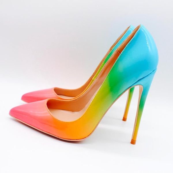 fashion women lady rainbow shiny leather poined toe stiletto high heel pump high-heeled shoes wedding dress, Black
fashion women lady rainbow shiny leather poined toe stiletto high heel pump high-heeled shoes wedding dress, Black