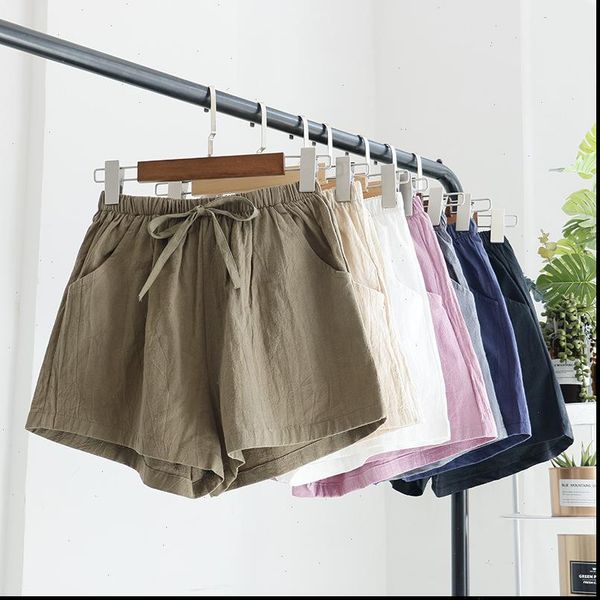summer korean version of womens shorts the thin loose high waist cotton and linen wide leg, White;black
summer korean version of womens shorts the thin loose high waist cotton and linen wide leg, White;black