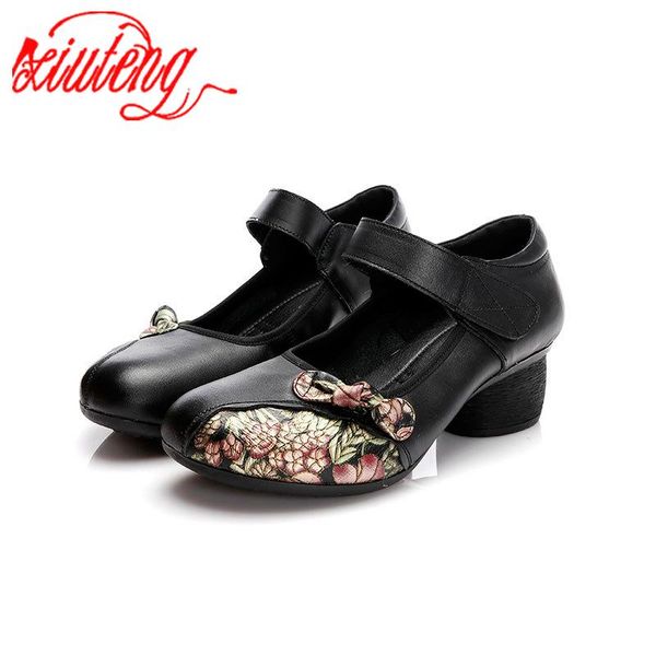 xiuteng women natural style pumps flowers printed cowhide leather comfy wearable lace up round toe casual outdoor shoes dress, Black
xiuteng women natural style pumps flowers printed cowhide leather comfy wearable lace up round toe casual outdoor shoes dress, Black
