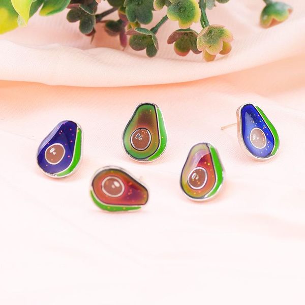 silver mood avocado stud jewelry earring temperature control color change feeling emotional woman gift, Golden;silver
silver mood avocado stud jewelry earring temperature control color change feeling emotional woman gift, Golden;silver