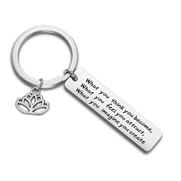keychains yamily what you think become keyring imagine create stainless steel engraved charm pendant keychain, Silver
keychains yamily what you think become keyring imagine create stainless steel engraved charm pendant keychain, Silver