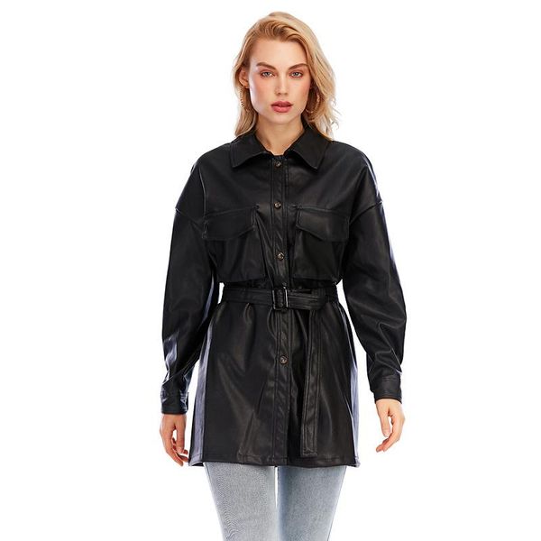 women's jackets ladies winter jacket pu leather long women autumn fall clothes black coats and streetwear mujer chaqueta, Black;brown
women's jackets ladies winter jacket pu leather long women autumn fall clothes black coats and streetwear mujer chaqueta, Black;brown