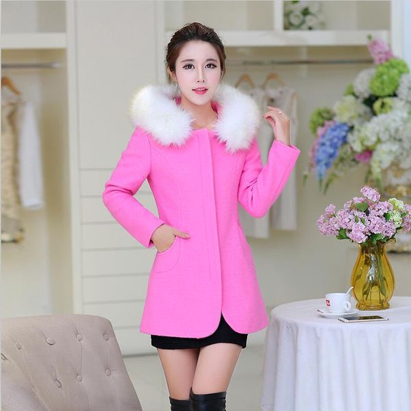 women's wool & blends big fur collar woolen coat women winter 2021 jacket long slim thickening warm jackets female coats red, Black
women's wool & blends big fur collar woolen coat women winter 2021 jacket long slim thickening warm jackets female coats red, Black