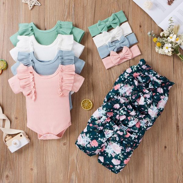 infant baby girls short sleeve outfits cotton flare romper floral trousers headband clothes clothing sets, White
infant baby girls short sleeve outfits cotton flare romper floral trousers headband clothes clothing sets, White