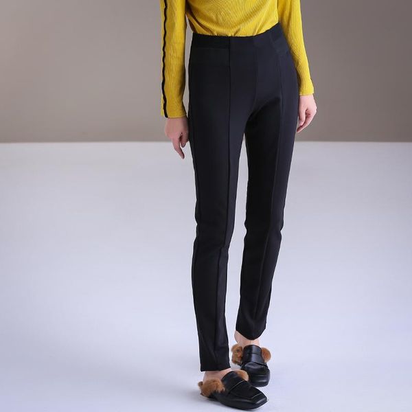 women's pants & capris micoco k1116 commute simple elastic waist slimming body straight tube wear leggings, Black;white
women's pants & capris micoco k1116 commute simple elastic waist slimming body straight tube wear leggings, Black;white