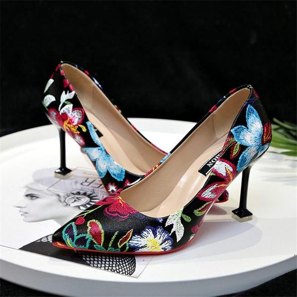 dress shoes soft leather high heels print pumps women 2021 spring autumn fashion thin pointed office female, Black
dress shoes soft leather high heels print pumps women 2021 spring autumn fashion thin pointed office female, Black