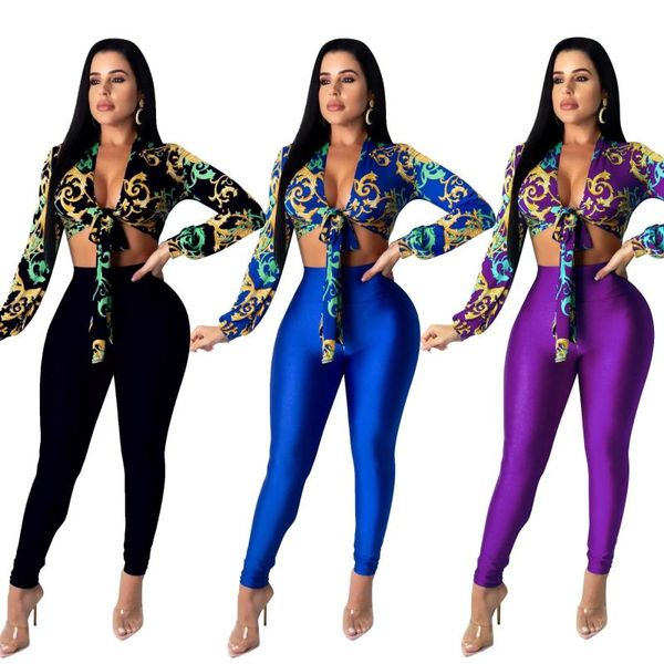 women's two piece pants cutubly v-neck women pieces sets print club set tracksuits long sleeve bandage and skinny, White
women's two piece pants cutubly v-neck women pieces sets print club set tracksuits long sleeve bandage and skinny, White
