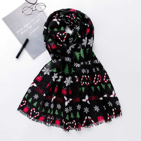 2021 snowflake christmas tree printed warm long scarf shawl, Blue;gray
2021 snowflake christmas tree printed warm long scarf shawl, Blue;gray