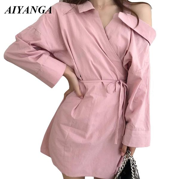 casual dresses 2021 fashion women autumn korean asymmetrical dress one shoulder female cotton sashes pink work office, Black;gray
casual dresses 2021 fashion women autumn korean asymmetrical dress one shoulder female cotton sashes pink work office, Black;gray