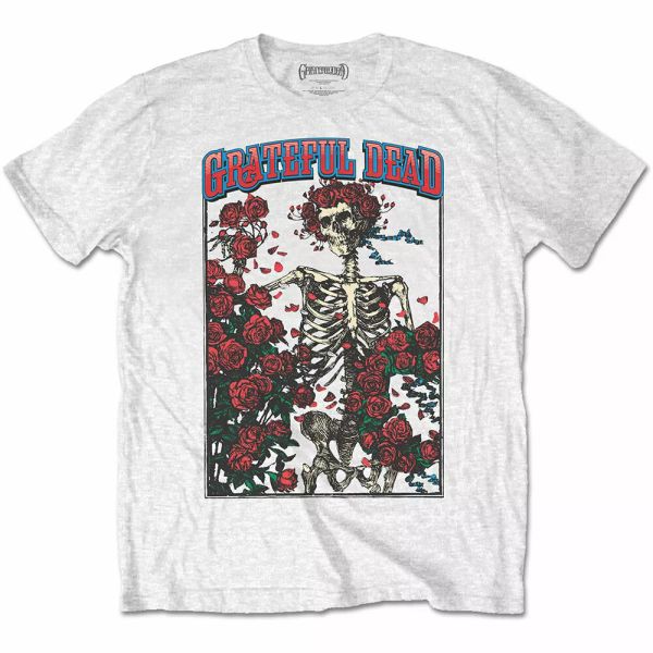 white the grateful dead bertha licensed logo men t-shirt, White;black 
white the grateful dead bertha licensed logo men t-shirt, White;black