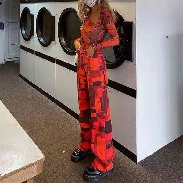 plaid print high waist straight pants for women fashion streetwear tie dye ladies loose red trousers full length bottom 210510, Black;white
plaid print high waist straight pants for women fashion streetwear tie dye ladies loose red trousers full length bottom 210510, Black;white
