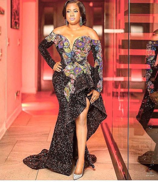 2021 plus size arabic aso ebi black mermaid sequined prom dresses lace high split evening formal party second reception gowns dress zj443
2021 plus size arabic aso ebi black mermaid sequined prom dresses lace high split evening formal party second reception gowns dress zj443