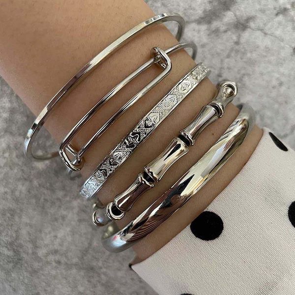 beaded, strands 5 pcs/set fashion slub elastic silver color bracelet wide pattern design adjustable set combination men women souvenirs, Black
beaded, strands 5 pcs/set fashion slub elastic silver color bracelet wide pattern design adjustable set combination men women souvenirs, Black