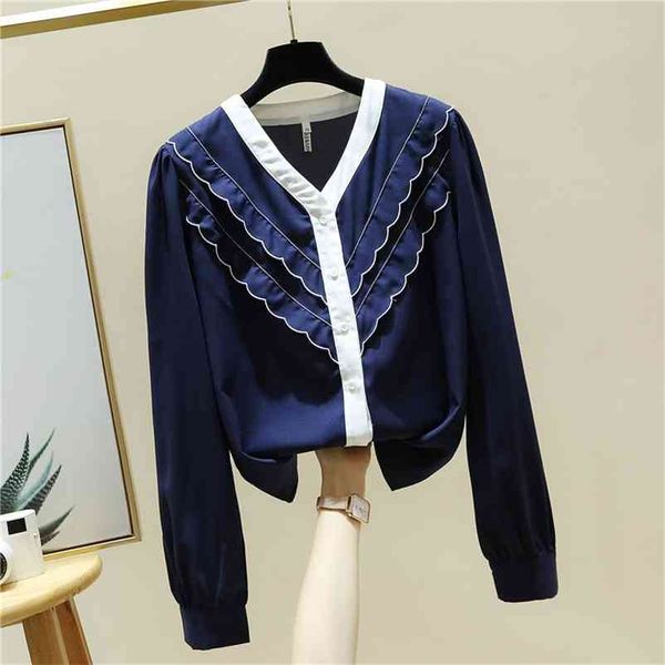 autumn fashion women's v neck long sleeves ruffles ol shirts female office ladies shirt blouse a4050 210519, White
autumn fashion women's v neck long sleeves ruffles ol shirts female office ladies shirt blouse a4050 210519, White