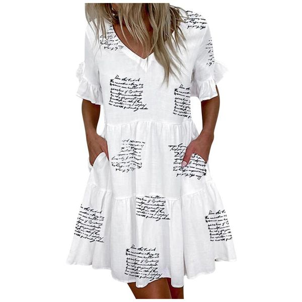 ethnic clothing plus size pocket elegant dresses women's ruffles summer dress letter print v-neck short sleeve pleated mini beach, Red
ethnic clothing plus size pocket elegant dresses women's ruffles summer dress letter print v-neck short sleeve pleated mini beach, Red
