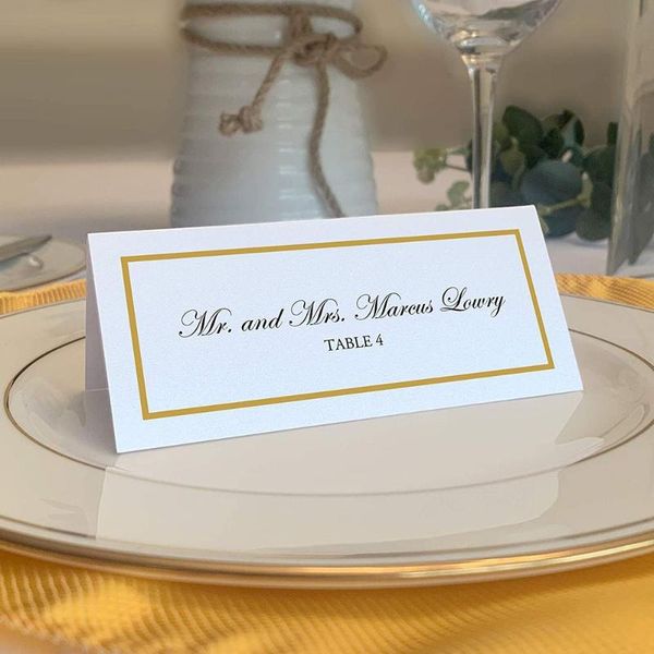 greeting cards 20/50pcs place with gold foil border event party seating card name message wedding table decor
greeting cards 20/50pcs place with gold foil border event party seating card name message wedding table decor